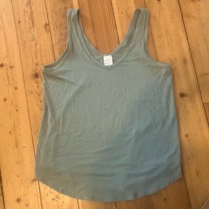 Dusky green tank top